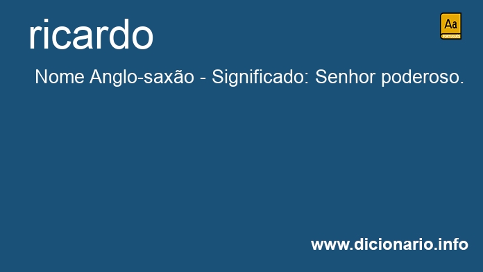 Significado de ricardo