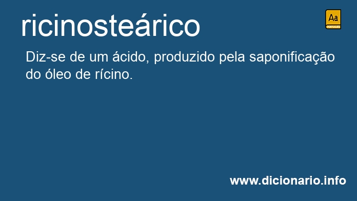 Significado de ricinosterico