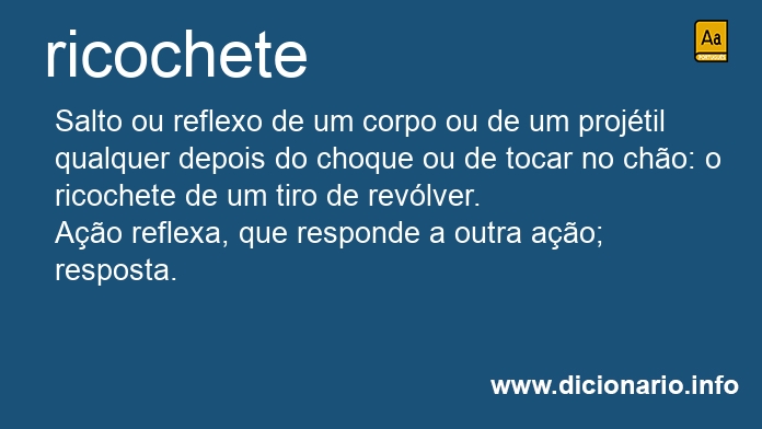 Significado de ricochete