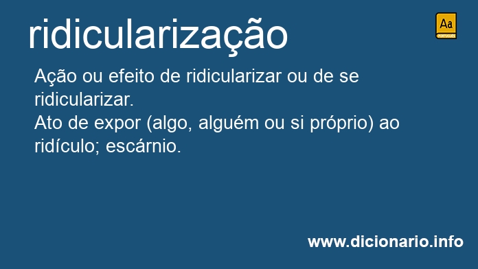 Significado de ridicularizao