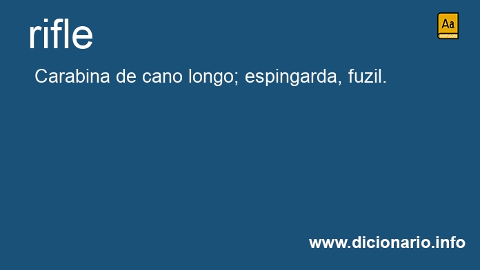 Significado de rifle