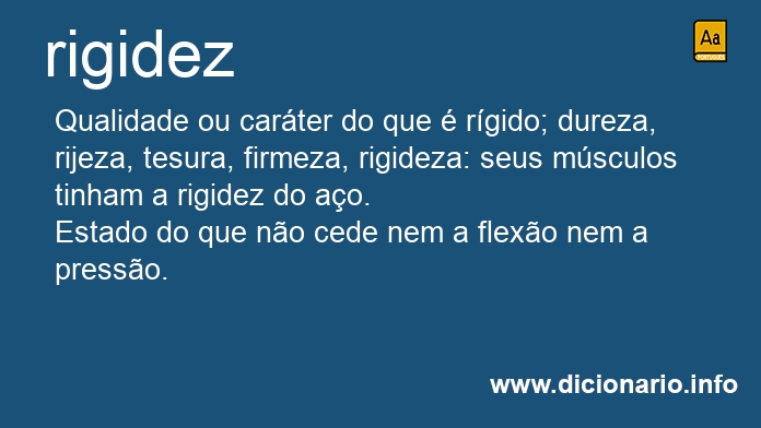 Significado de rigidezes