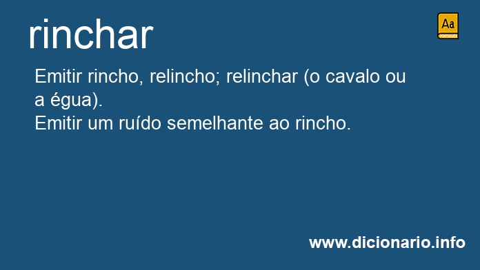 Significado de rinchais