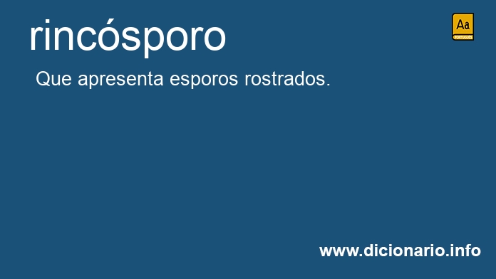 Significado de rincsporo