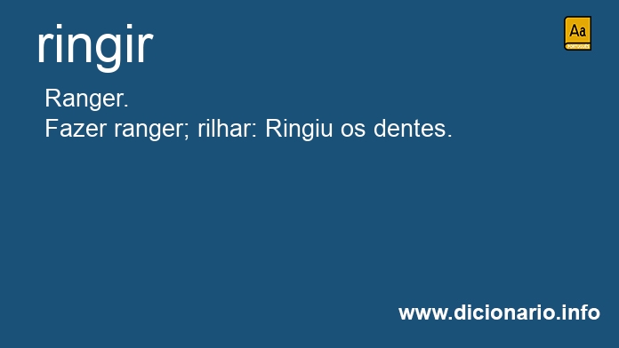 Significado de ringir