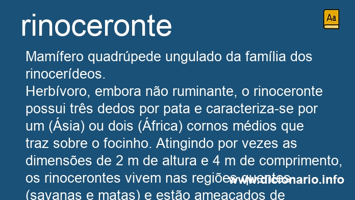 Significado de rinoceronte