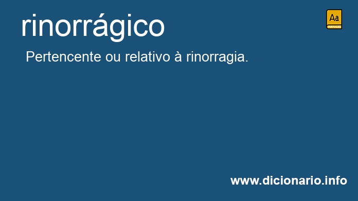 Significado de rinorrgico