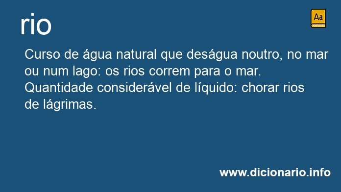 Significado de rio