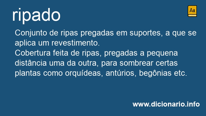 Significado de ripado