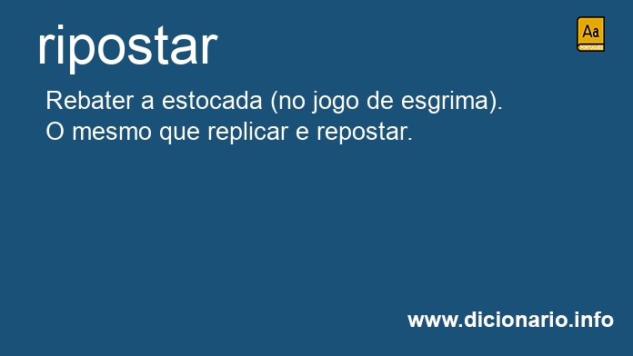 Significado de ripostais