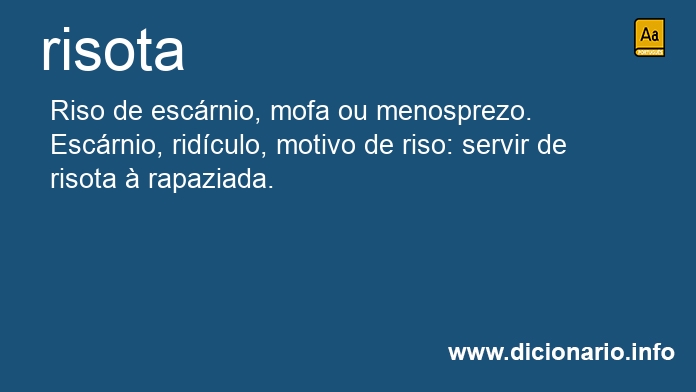 Significado de risota