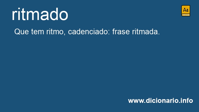 Significado de ritmada