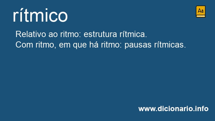 Significado de rtmico