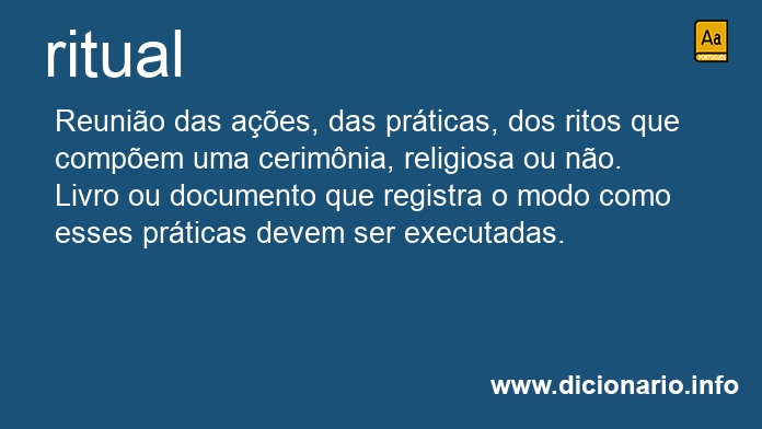 Significado de ritual