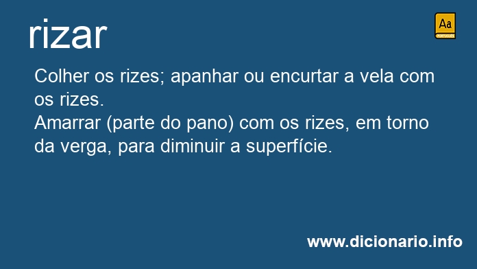 Significado de rizar