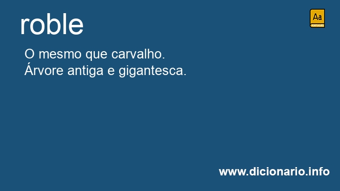 Significado de roble