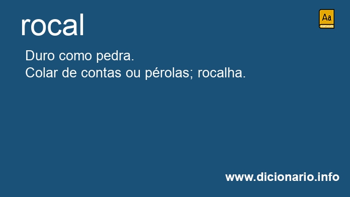 Significado de rocal