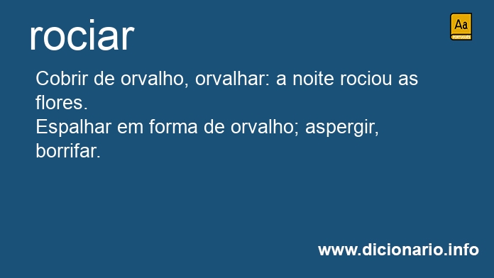 Significado de rociassem