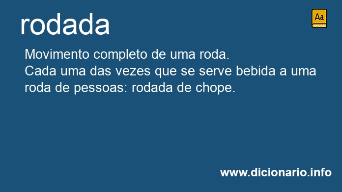 Significado de rodada