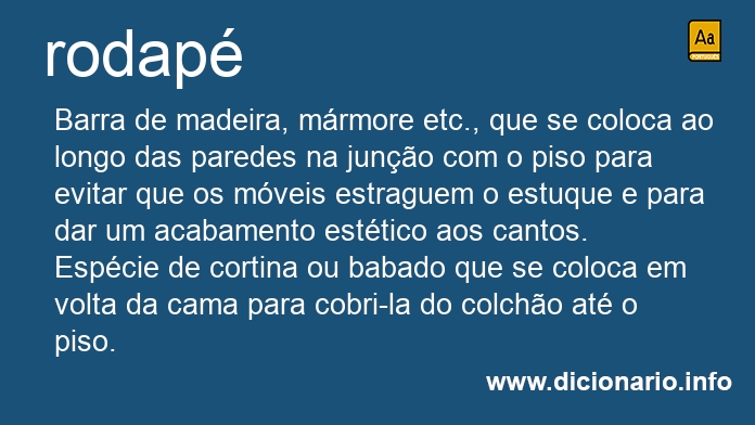 Significado de rodap