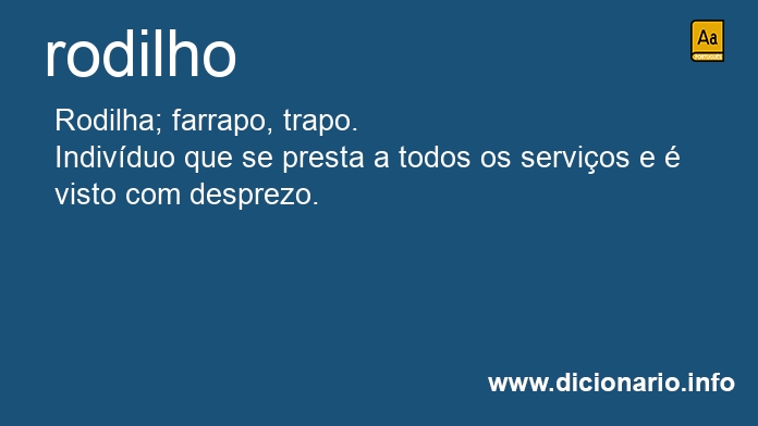 Significado de rodilho