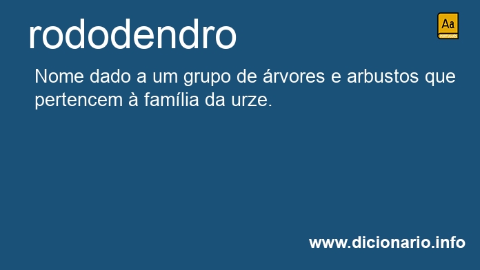 Significado de rododendro