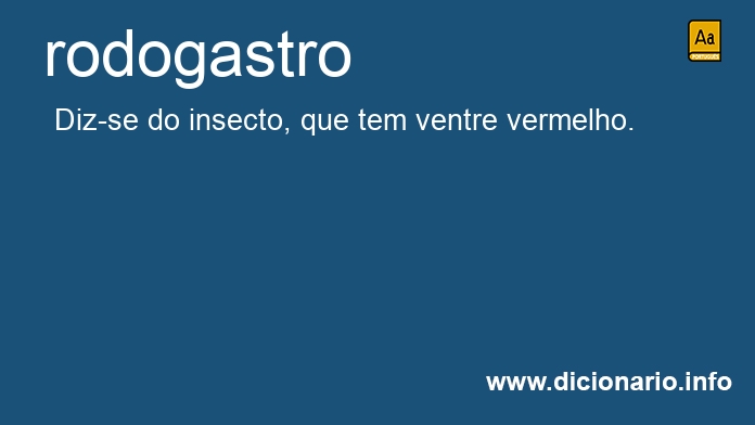 Significado de rodogastro