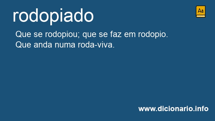 Significado de rodopiado