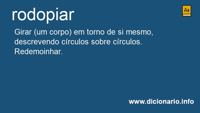 Significado de rodopiars