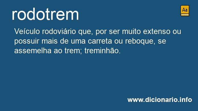 Significado de rodotrem