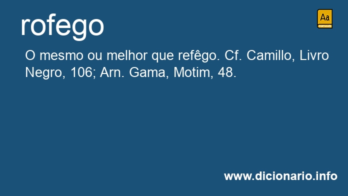 Significado de rofego