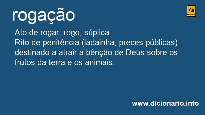 Significado de rogao