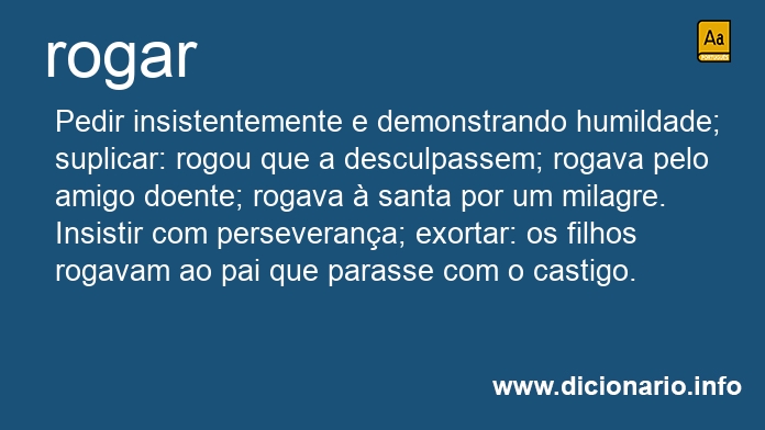 Significado de rogar