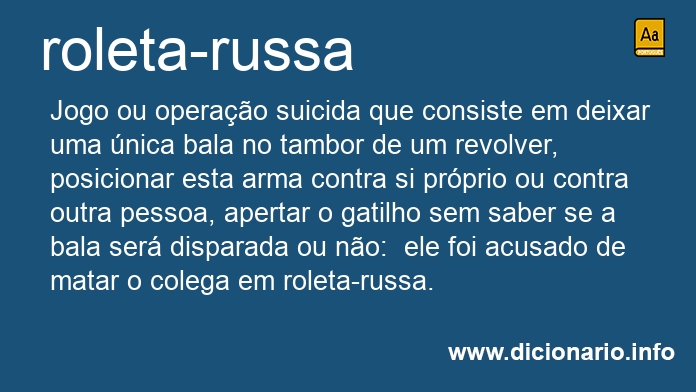 Significado de roleta-russa