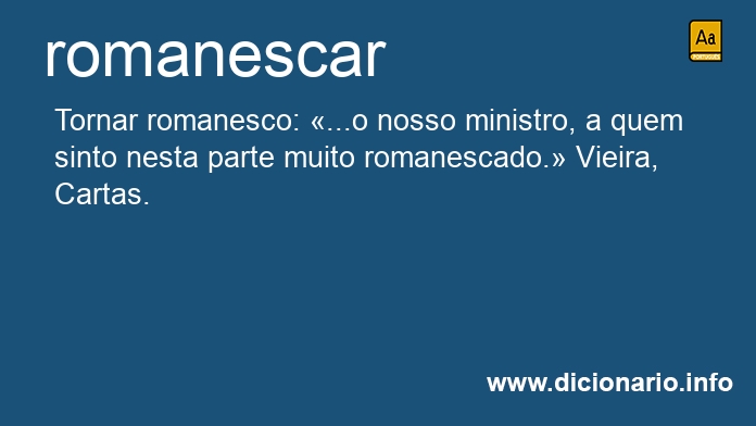 Significado de romanescam