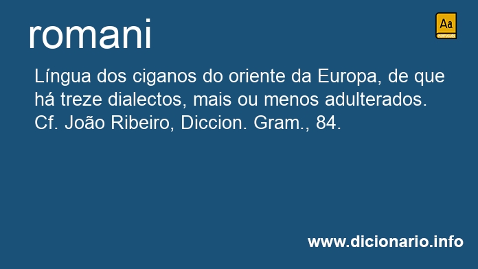 Significado de romanis