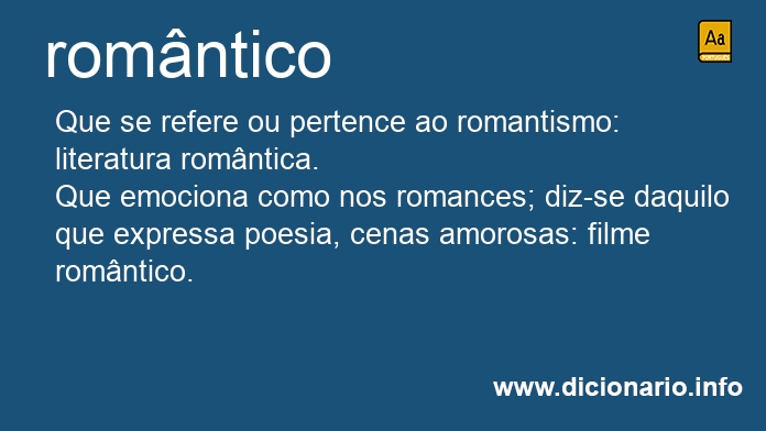 Significado de romntico