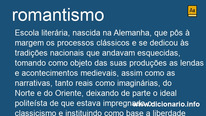 Significado de romantismo