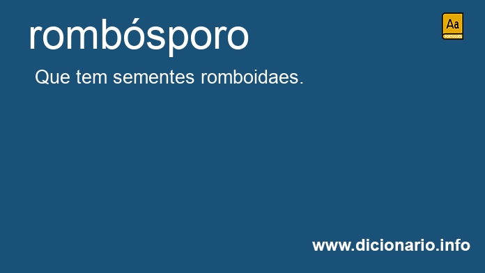 Significado de rombsporo