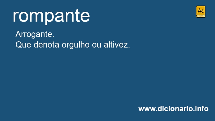 Significado de rompante