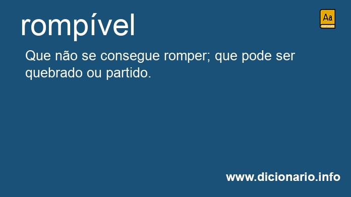 Significado de rompvel