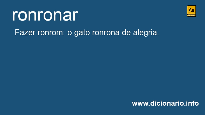 Significado de ronronava