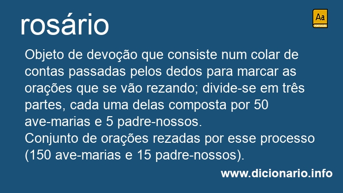 Significado de rosrios