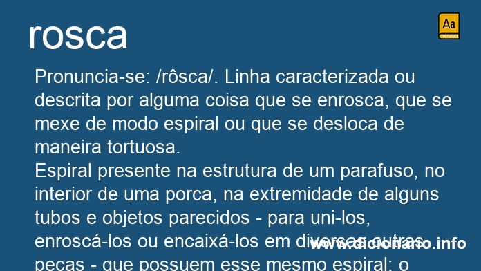 Significado de rosca