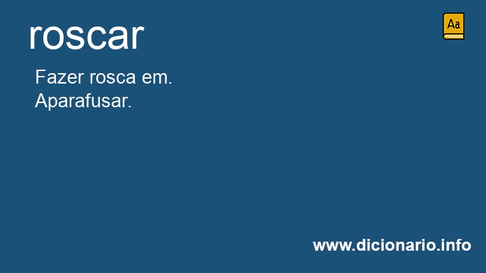 Significado de roscava