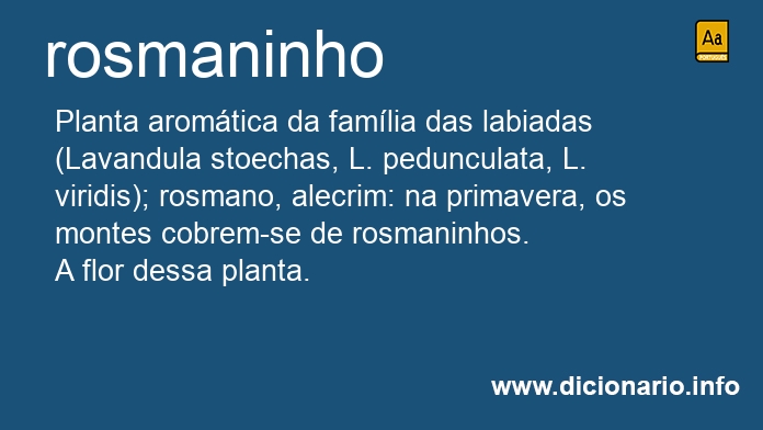 Significado de rosmaninho