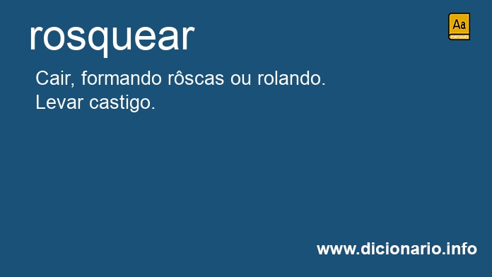 Significado de rosquear