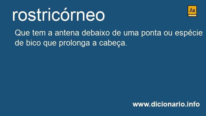 Significado de rostricrneo