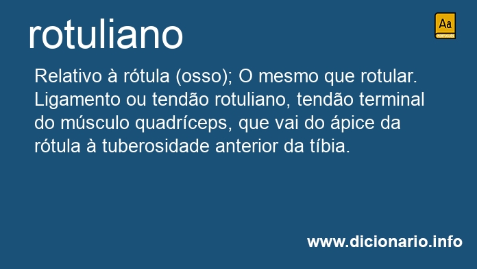 Significado de rotuliana