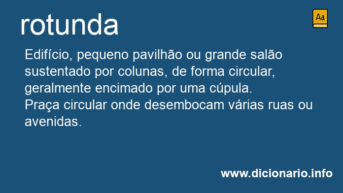 Significado de rotunda